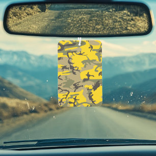 Désodorisant Pour Voiture Camouflage jaune et vert, Militaire, Armée