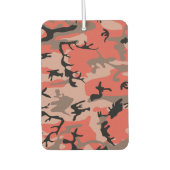 Désodorisant Pour Voiture Camouflage rouge et Brown, Armée (Devant)