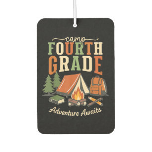 Désodorisant Pour Voiture Camp Aventure de quatrième année attend 4e année