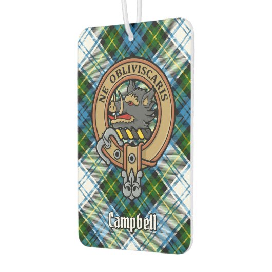 Désodorisant Pour Voiture Campbell Crest au-dessus de Tartan (Gauche)