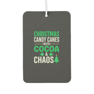 Désodorisant Pour Voiture Canne à sucre de Noël Chaos de cacao de fêtes