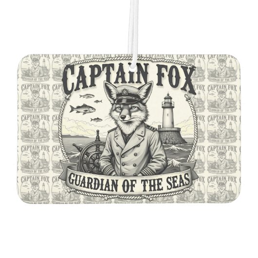 Désodorisant Pour Voiture Captain Fox Guardian of Seas Nautical Design (Dos)