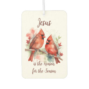 Désodorisant Pour Voiture Cardinal rouge de Noël Jésus raison de la saison