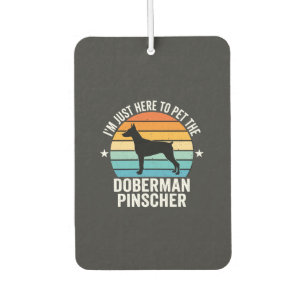 Désodorisant Pour Voiture Caressez le Doberman Pinscher Rétro