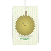 Désodorisant Pour Voiture Caricature de durian joyeux (Dos)