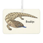 Désodorisant Pour Voiture Caricature de lézard rouge (Dos)