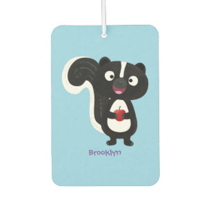 Désodorisant Pour Voiture Caricature de skunk jote happy