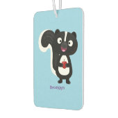 Désodorisant Pour Voiture Caricature de skunk jote happy (Gauche)