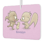 Désodorisant Pour Voiture Caricature d'écureuils marrants (Gauche)