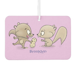 Désodorisant Pour Voiture Caricature d'écureuils marrants