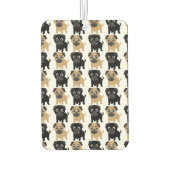 Désodorisant Pour Voiture Carlins noirs et animaux (Dos)