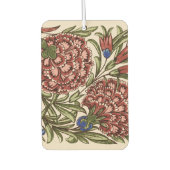 Désodorisant Pour Voiture Carnation Carrelage Fleur Antique Art Rustique (Devant)