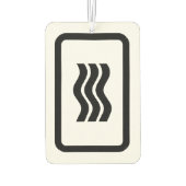 Désodorisant Pour Voiture Carte Zener | 3 lignes verticales ondulées (Dos)