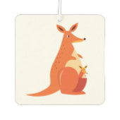 Désodorisant Pour Voiture Cartoon mignon Kangaroo & bébé (Devant)
