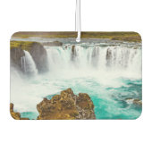 Désodorisant Pour Voiture Cascade de Godafoss, Islande (Devant)