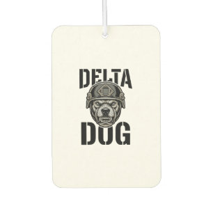 Désodorisant Pour Voiture Casque Bulldog Delta Dog Design de gravure vintage