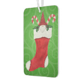 Désodorisant Pour Voiture Casquette rouge Gnome de Noël en Stocker sur le ve (Gauche)