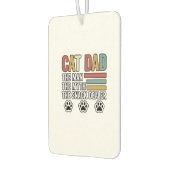 Désodorisant Pour Voiture Cat Dad Vintage Funny Snack Dealer Shirt Design_1 (Gauche)