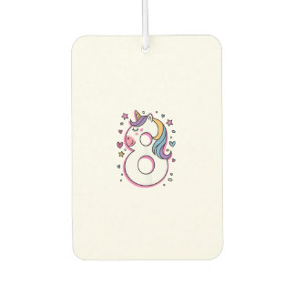 Désodorisant Pour Voiture Celebrate Happy 8 Years Old Birthday Party For Gir