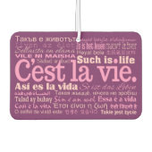 Désodorisant Pour Voiture C'est La Vie voiture air frais (Devant)