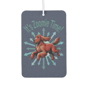 Désodorisant Pour Voiture C'est le temps Zoomie Irish Setter