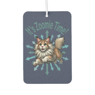 Désodorisant Pour Voiture C'est Zoomie Time Maine Coon Cat