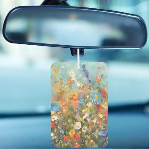 Désodorisant Pour Voiture Champ Coloré de Fleurs Sauvages