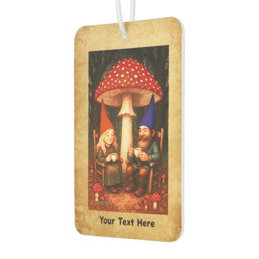 Désodorisant Pour Voiture Champignons et Gnomes d'Amanita (Gauche)