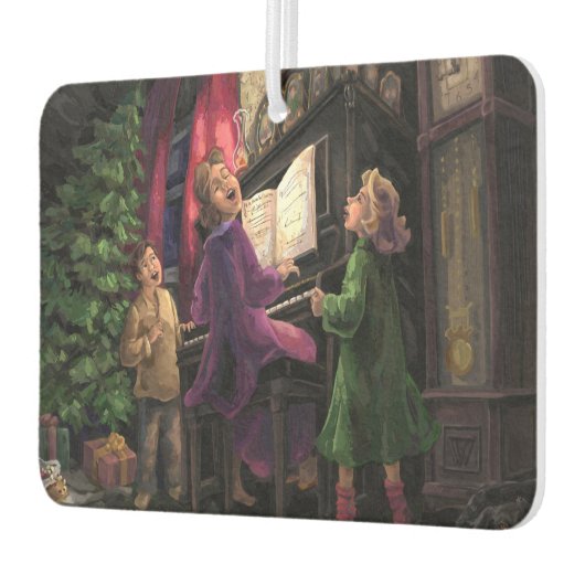 Désodorisant Pour Voiture Chant de Noël sur la peinture (Gauche)