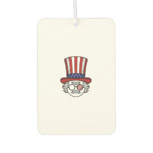 Désodorisant Pour Voiture Chapeau haut de forme à l'envers patriotique dessi
