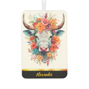 Désodorisant Pour Voiture Charmant décorateur à air de vache à fleurs