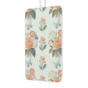 Désodorisant Pour Voiture Charme à fleurs avec ailes de papillon