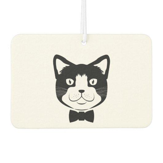 Désodorisant Pour Voiture Chat avec Cravate (Devant)