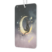 Désodorisant Pour Voiture Chat caricature mignon sur la lune (Gauche)