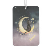 Désodorisant Pour Voiture Chat caricature mignon sur la lune (Dos)