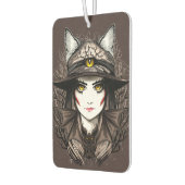 Désodorisant Pour Voiture Chat de sorcière Halloween Déplaisant Portrait mig (Gauche)