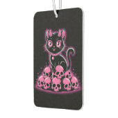 Désodorisant Pour Voiture Chat diable rose gothique (Gauche)