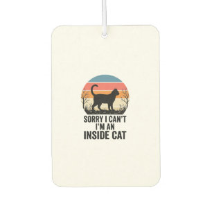 Désodorisant Pour Voiture Chat drôle à l'intérieur Design vintage pour amate