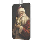 Désodorisant Pour Voiture Chat du Bengale avec Noël du Père Noël (Gauche)