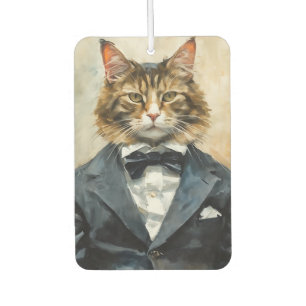 Désodorisant Pour Voiture Chat en costume