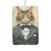 Désodorisant Pour Voiture Chat en costume (Dos)