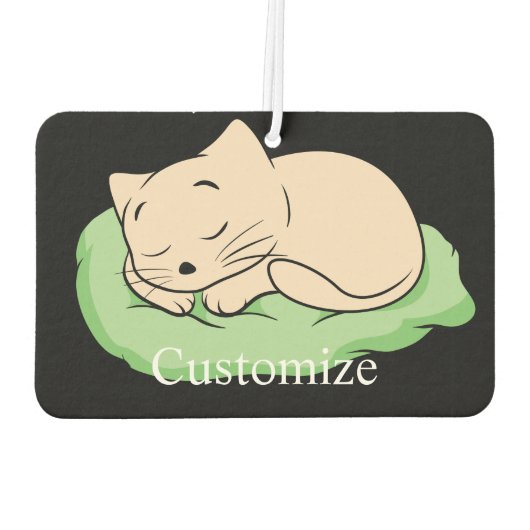 Désodorisant Pour Voiture Chat endormi Thunder_Cove (Dos)