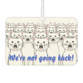 Désodorisant Pour Voiture Chat Ladies for Harris Walz - Nous ne reviendrons  (Devant)