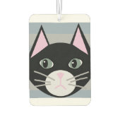 Désodorisant Pour Voiture Chat noir, rayures (Dos)