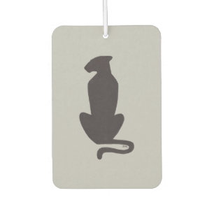 Désodorisant Pour Voiture Chat noir Silhouette grise voiture air freshener