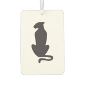 Désodorisant Pour Voiture Chat noir Silhouette voiture freshenseur d'air (Dos)