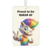 Désodorisant Pour Voiture Chat queer (Dos)