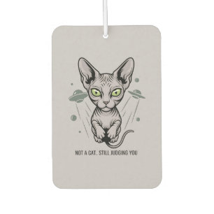 Désodorisant Pour Voiture Chat Sphynx jugeant cosmique Art
