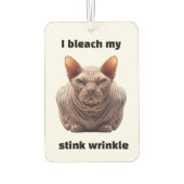 Désodorisant Pour Voiture Chat Sphynx ridé (Dos)
