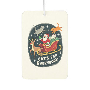 Désodorisant Pour Voiture Chats pour tout le monde Noël Chat drôle Xmas Femm